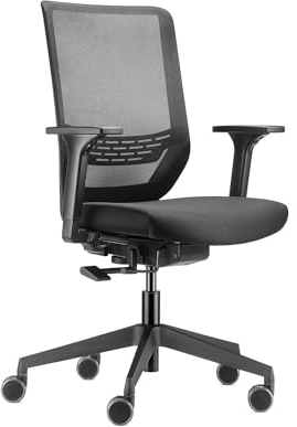 Trendoffice to-sync Automatic SC 9242 | Ergonomischer Bürostuhl mit höhenverstellbarer Rückenlehne und Automatik-Mechanik, 4fach arretierbar | höhen- und breitenverstellbare 2F-Armlehnen | by Dauphin