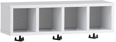 Schildmeyer Balto Wandregal 157369, Kreideweiß, 59,8 x 17,6 x 20,2 cm