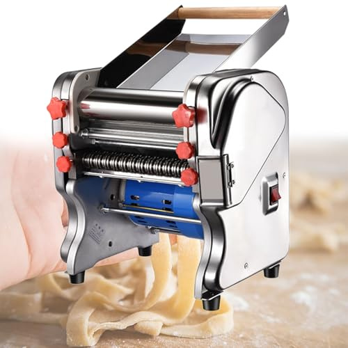 Beachtiful Machine à Rouleau de Pâte à Pizza électrique Commerciale de 20 cm, 550 W, Convient Automatiquement pour Les Nouilles, la Pizza, Le Pain et Les Pâtes.