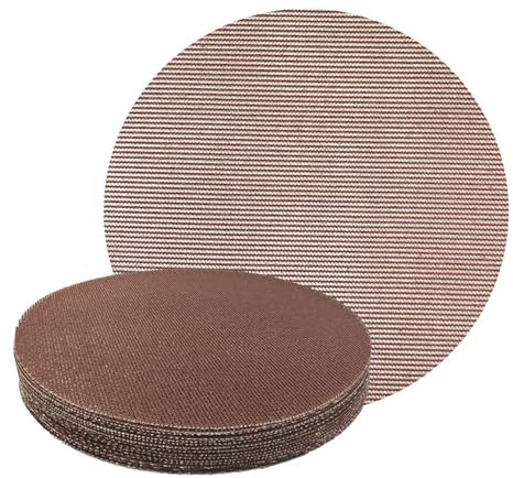 GZKTY 20 Pezzi Rete Dischi Abrasivi 225mm, Grana 100, Per Levigatrice Orbitale da 225mm e Levigatrici per Legno per la levigatura di superfici dure, legno, stucco, vernice, metallo