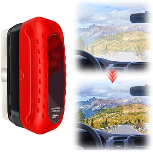 Kfz Ölfilm Reinigungsbürste, 2024 Neue Upgrade des Universellen Glasreinigungs Wischbretts, Effizienter Windschutzscheiben Beschichtungsglas Ölfilm Entferner für verbesserte Klarheit und Sicht (1 STK)