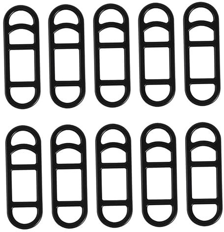 BEAHING Bicycle Silicone Band Bike Mounting Strap Handlebar Holder for Torch Bicycle Light Black 10PCS bicycle silicone band