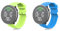 Silikon Armband Kompatibel mit Polar Vantage M/Vantage M2, Wasserdichte Weiche Ersatzriemen, Weiches Silikon Ersatzarmband Uhrenarmband Sportarmband für Damen Herren (X-Grün/Blau)
