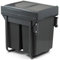 Handle & Home 450mm Kitchen Cupboard Bin Door Fix 2 x 30L Integrated Pull Out Waste Recycling