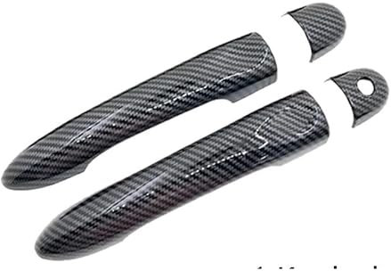 Siuku Auto Außentürgriffe Kompatibel mit Kangoo 2 II X61 FW KW 2007–2021 Auto-Außentürgriff-Abdeckungs-Aufkleber(1 Keyhole No Button-02)