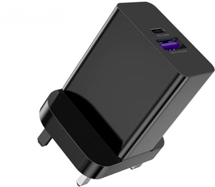 REFLEX CAMERA PD20w USB C Plug Fast Charger for iPhone 16/15/14/13/12 Samsung Galaxy S24/S23/S22/S21, Google Pixel 9/8/7/, iPad Charger. Dual Port Fast Charging QC3.0 USB C Wall Charging Plug