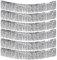 6-Pakete Folie Fringe Girland Metallic Folie Tinsel Fringe Girland Wand Hängende Fringe Banner für Parade Floats, Hochzeit, Weihnachten, Geburtstagsparty Halloween Deko (Silber)