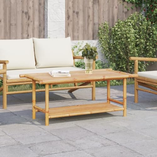 IBUQDDV Table basse en bambou 110 x 55 x 45 cm Table basse Table basse Table basse Table basse Table de salon pour salon, maison bureau