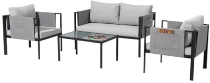 Trend Line Gartenmöbel-Set Amalfi 4-teilig Lounge Set