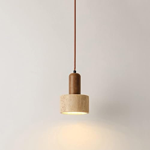 Plafón colgante moderno de mármol y madera para isla de cocina(B)