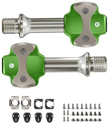 Automatisch verriegelnde Klickpedale, leichte Aluminiumlegierung mit versiegelten Lagern, Rennrad zum Radfahren, von Enthusi, hochfeste Aluminiumlegierung, ohne Clip