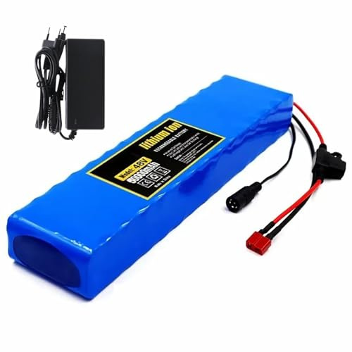 48V 20Ah 13S2P Waterproof E-Bike Battery Pack with BMS Protection and Charger, for Electric Bicycle and Scooter
