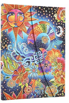 2026 Celestial Magic (Whimsical Creations) Midi 18-month Horizontal Hardcover Flexi Dayplanner 2025-2026 (Wrap Closure): Kalendarz 18-miesięczny