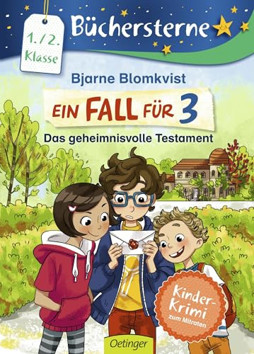 Ein Fall für 3. Das geheimnisvolle Testament: Büchersterne. 1./2. Klasse