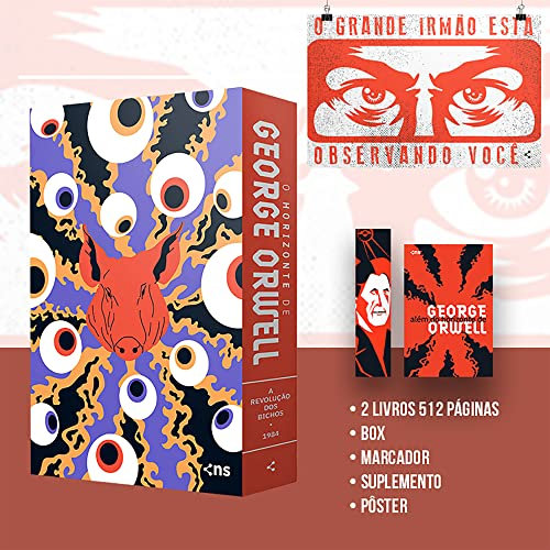 Box O horizonte de George Orwell - 2 livros - poster - suplemento (Em Portugues do Brasil)