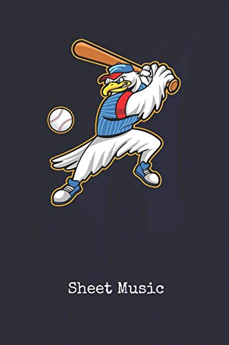 Sheet Music: American Bald Eagle Patriotic | Blank Writing Journal | Patriotic Stars & Stripes Red White & Blue Cover | Daily Diaries for Journalists ... Taking | Write about your Life & Interests