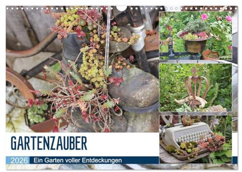 Gartenzauber (Wandkalender 2026 DIN A3 quer), CALVENDO Monatskalender: Ein Garten, der einen verzaubert (CALVENDO Natur)