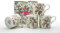 heritage fine Bone China Set of 4 Gift Set Mugs Butterfly Rose Design Free UK delivery