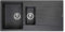 Reginox Harlem 15 Silver Black 1.5 Bowl Reversible Modern Granite Kitchen Sink