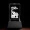 Kaltner Präsente Stimmungslicht - Ein ganz besonderes Geschenk: LED Kerze/Kristall Glasblock / 3D-Laser-Gravur / 3D Elefanten Nachtlicht/Elefantendeko/Elefanten Figur/Elefanten Statue
