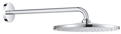 GROHE Rainshower 310 Mono Head Shower Set, 310mm Wall-Mounted Shower Head with 422mm Shower Arm, Chrome Finish, Round Shape 26557000
