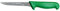 Starrett Professional Stainless Steel Chefs Kitchen Boning Knives - Narrow Straight Profile - 6-inch (150mm) - Green Handle