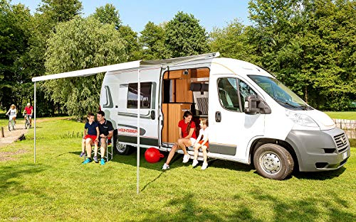 Fiamma Dachmarkise F80S Schwarz 400 cm grau Markise Camping Sonnenschutz Wohnmobil Sonnendach Reise
