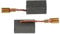 vhbw 2X Kohlebürste 13 x 6,5 x 8mm kompatibel mit Bosch GWS 7-125, GWS 7-115 E Elektrowerkzeug, Winkelschleifer, Multifunktionswerkzeug