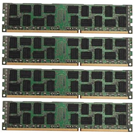 FIGGRITID 4X 8GB DDR3 1333MHZ Ecc Ram Memory PC3L-10600R 1.35V 2RX4 REG Ecc RAM pour Server Workstation