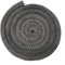 Zoegneer Corda in fibra di vetro con guarnizione piatta per stufa, stufa, forno, resistente al calore, per camini e stufe, colore nero (20 mm)