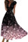 Robe Cocktail Mariage Solaire Mi-Longue Femmes D'Été Lin Légère Fluide Chemise Blouse Chic Et Élégant De Soirée Rose L