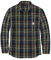 Carhartt Herren Rugged Flex Relaxed Fit Midweight Flannel Langarm Plaid Shirt, Marineblau, XX-Large
