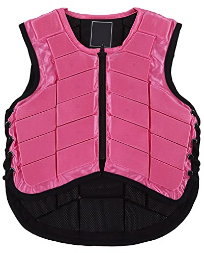 HERCHR Gilet équestre pour Enfants, Doublure étendue, Gilet équestre De Sécurité, équipement De Protection pour L'équitation, Gilet De Protection du Corps Rembourré en Mousse pour Enfants Chevaux(CM)