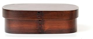 Lonchera Bento de madera, estilo japonés, tradicional de madera natural, 3 compartimentos, vajilla para niños y adultos (marrón, cuadrada)