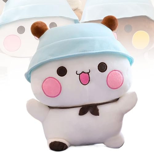 Bubu dudu Kuscheltier,bubu dudu Kuscheltier groß, bubu und dudu Kuscheltier, Panda Bear Cuddly Toy, Charming Soft Plush Toy Cushion, Birthday Party Gifts for Boys and Girls(White,31.49in/80cm)