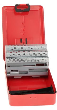 Colcolo Estuche para Brocas Helicoidales, Organizador Dispensador de Brocas, Metal, Accesorio Profesional, Caja de Almacenamiento Vacía para índice de Brocas, 60 ranuras