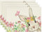 Artoid Mode Rosa Blumen Schmetterling Hase Ostern 4er Set Platzsets, 30x45cm Frühling Bankett Tischsets Waschbar Platzdeckchen Küche Party Deko