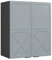 Vicco Küchenschränke Fame-Line, hängender Küchenschrank, Hellblau-grau, 60 cm