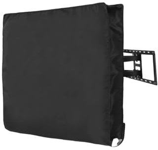 RVIFY TV cubierta Weatherproof Outdoor TV Cover Protect TV Screen Dustproof Waterproof Cover Dust Cover Television Case for 30-58 TV TV Covers Outdoor(30 to 32 Inch Black)