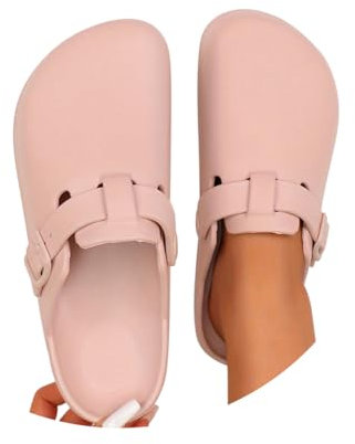 Minetom Zoccoli Donna Estive Sabot Ciabatte Spiaggia Gomma Pantofole Plastica Piscina Giardino Chiuse Pantofola Sanitarie A Rosa 36 EU