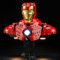 YEABRICKS LED Light for 76327 Super Heroes Iron Man MK4 Bust Building Blocks Model (Building Set NOT Included)