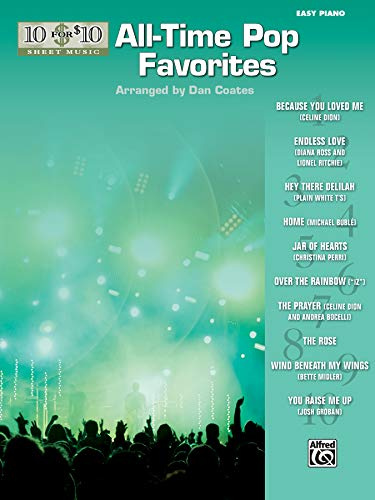 10 for 10 Sheet Music All-Time Pop Favorites: Piano Solos: Easy Piano