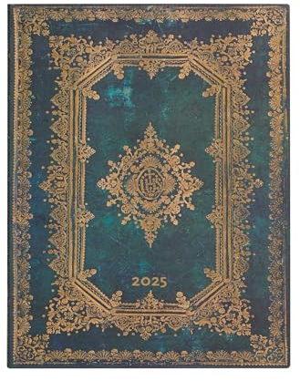 Paperblanks 12-Monatskalender Softcover Flexi 2025, Astra, Ultra, Vertikal, Elastikband-Verschluss