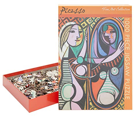 The Gifted Stationery Jigsaw Puzzle for Kids and Adults 1000 Piece, Picasso - Girl before a Mirror