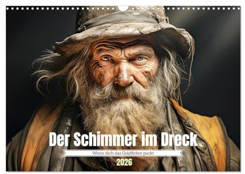 Der Schimmer im Dreck (Wandkalender 2026 DIN A3 quer), CALVENDO Monatskalender: Wenn dich das Goldfieber packt (CALVENDO Wissenschaft)