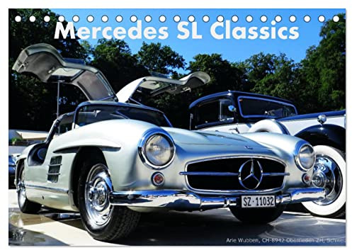 Mercedes SL Classics (Tischkalender 2026 DIN A5 quer), CALVENDO Monatskalender: Der Mercedes SL Klasse ist eine Klasse für sich. (CALVENDO Mobilitaet)