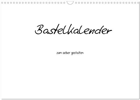 Bastelkalender - Weiss (Wandkalender 2026 DIN A3 quer), CALVENDO Monatskalender (CALVENDO Hobbys)