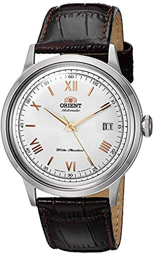 Orient Herren Analog Japanisches Automatikwerk Uhr mit Leder Armband FAC00008W0