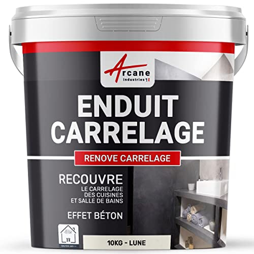 ARCANE INDUSTRIES Fliesenputz für Wände und Böden für Badezimmer und Küche - RENOVE FLIESEN Mond-10 kg (6,5 m²)