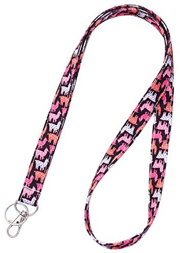 Llama Gifts Key Lanyard ID Badge Holder Keychain Cotton Fabric Preschool Teacher Coworker Gift for Her Boss